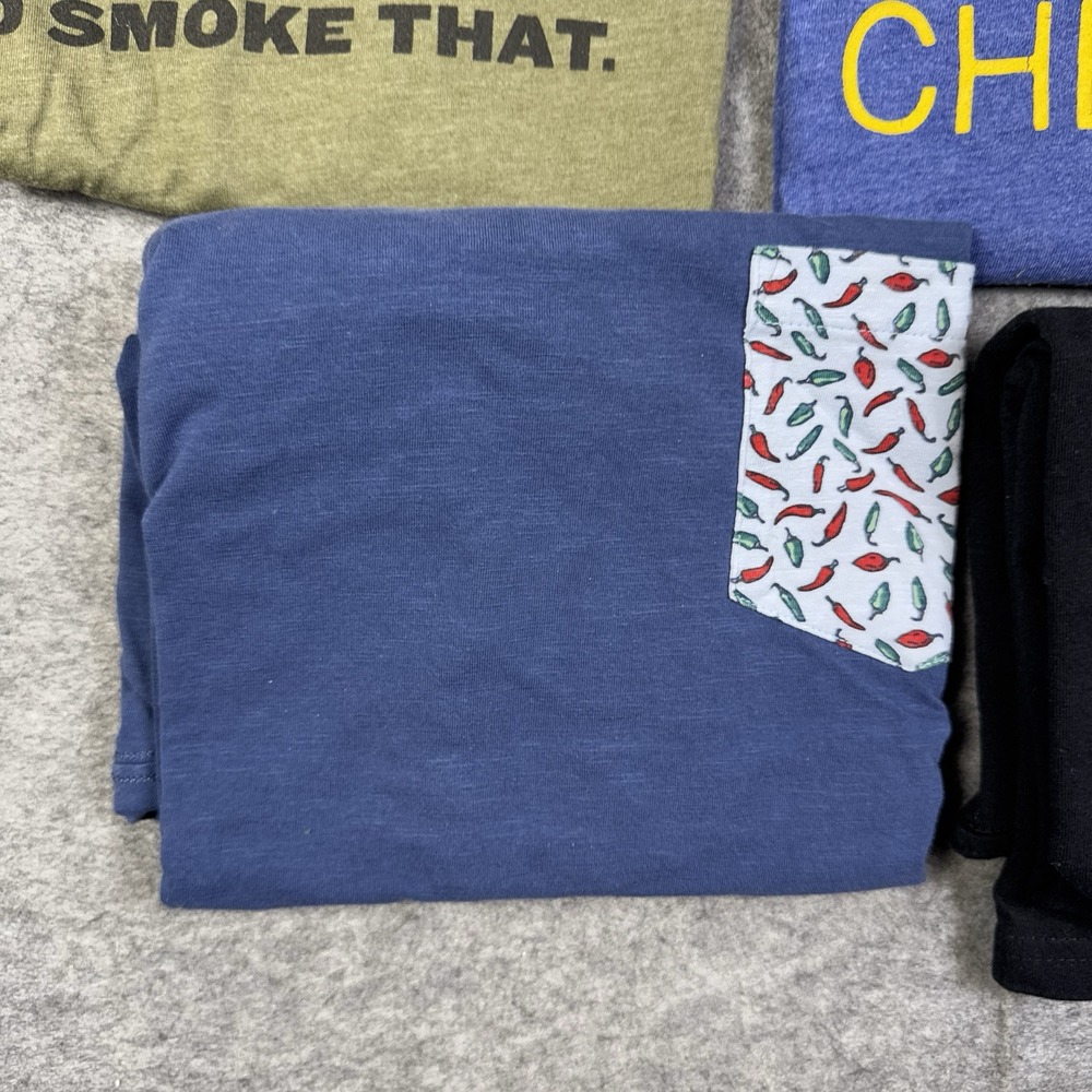 Food T Shirt Mens Medium Large Chef Orchard Mac Cheese Peppers Lot Bundle of 5 - Picture 6 of 10